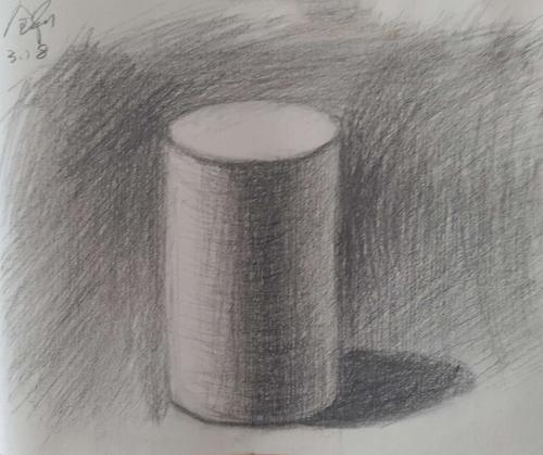 素描第5课----圆柱体