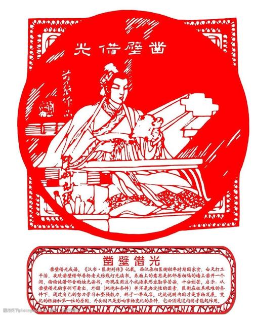 成语故事剪纸