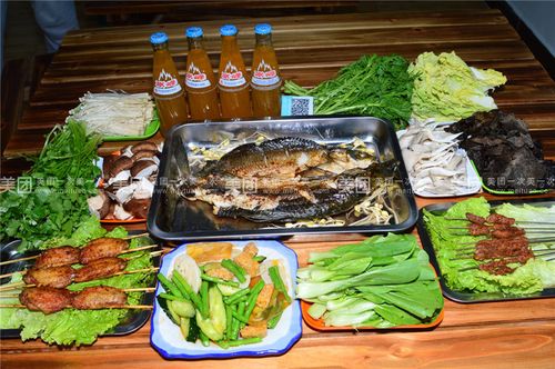 烤活鱼:烤鱼加8种配菜