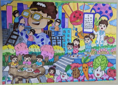 近视防控我们一起绘睛彩世界