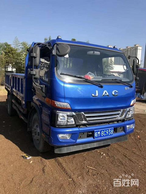 出售国五蓝牌江淮骏铃4.2米平板自卸车