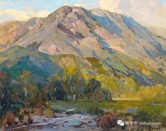油画风景技巧——山怎样画?