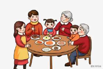 我们的团圆饭手抄报 我们的节日手抄报