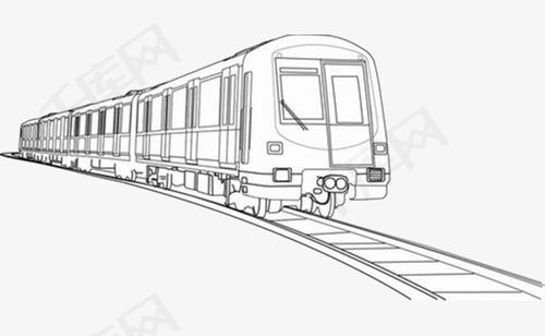 地铁车厢简笔画