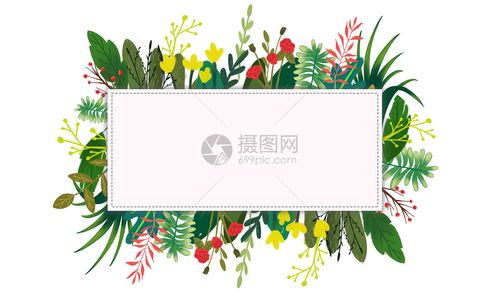 手绘小清新装饰框