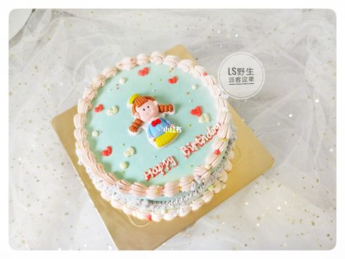 软陶小女孩生复古花边生日蛋糕_软陶_复古_生日蛋糕_蛋糕_女孩蛋糕