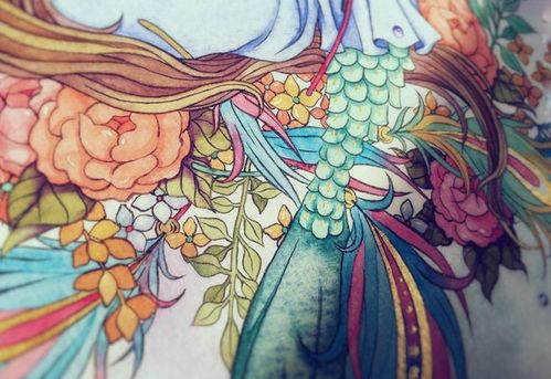 人鱼症-黑眼圈弟弟_水彩,少女_涂鸦王国插画