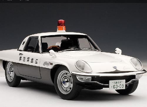 正品autoart奥拓118马自达cosmo警车限量3000合金汽车模型