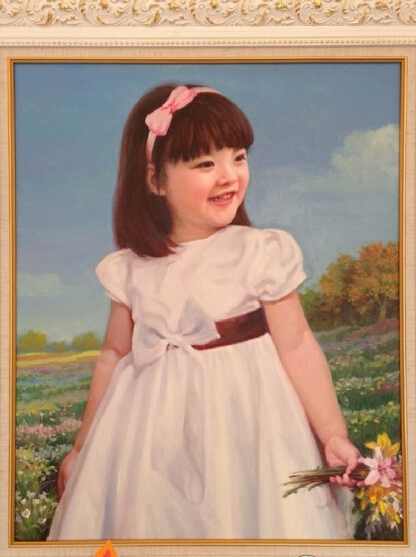 王诗龄6岁生日粉丝晒肖像油画 呼喊爷爷快放最新画作