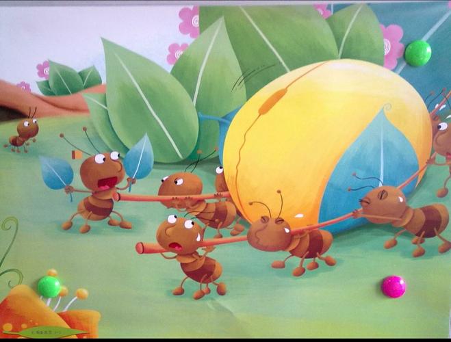 《小蚂蚁搬食物》黄冈镇中心幼儿园小3班游戏活动