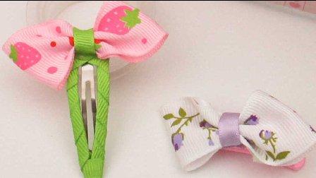 编号91【巧姑娘丝带】儿童bb夹基本diy手工制作发饰蝴蝶结
