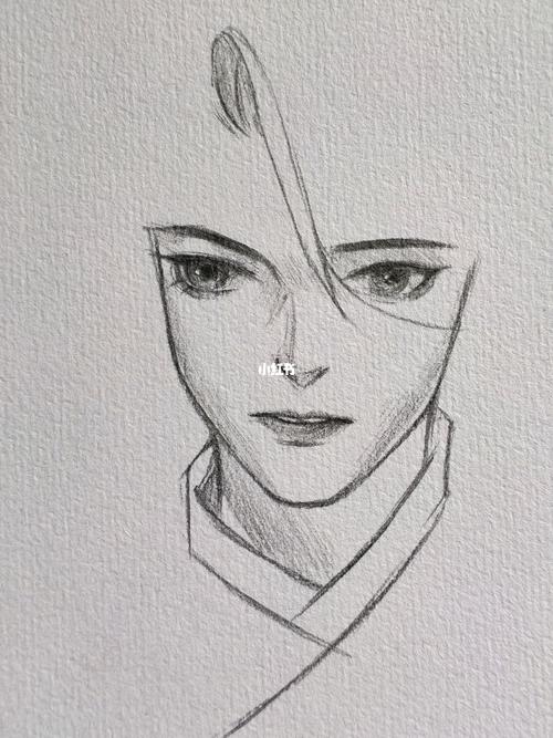 教你画古风男子!#画画教程_古风_绘画教程_绘画_画画