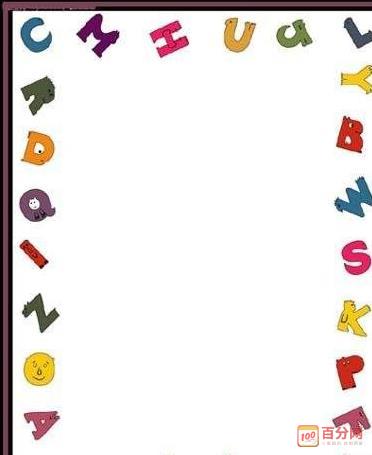 英语手抄报边框素材简单又漂亮