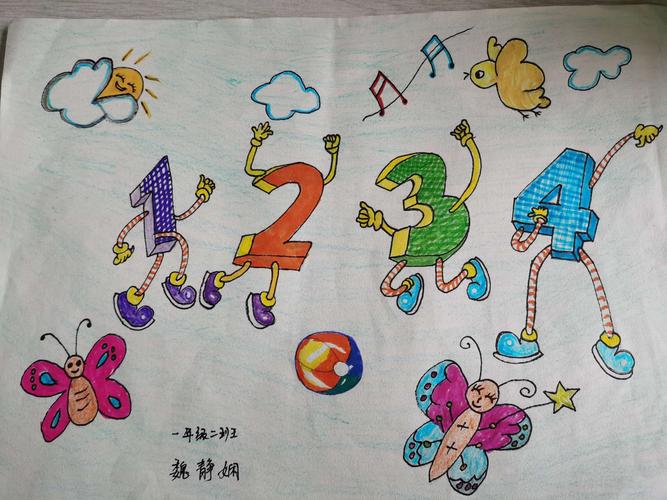 一年级.创意数字画
