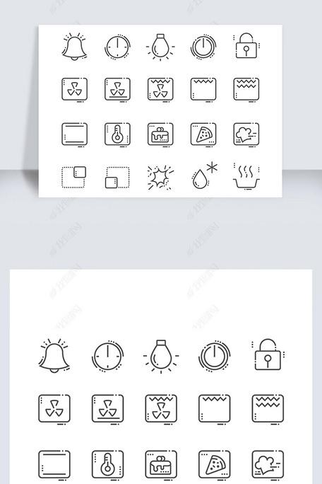 烤箱符号矢量图标