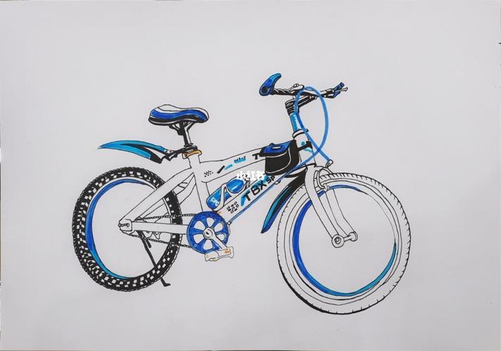 速写考级: 六级 自行车_自行车_速写_英语六级_美术_写生_美术考级