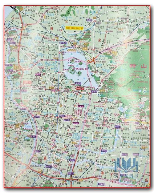 2019年南京地图 2019年南京旅游交通地图 南京市城区详图 含公交,地铁