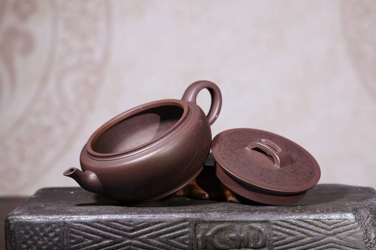 储国峰紫砂壶作品 汉瓦壶 紫泥 230cc 工艺美术师 壶