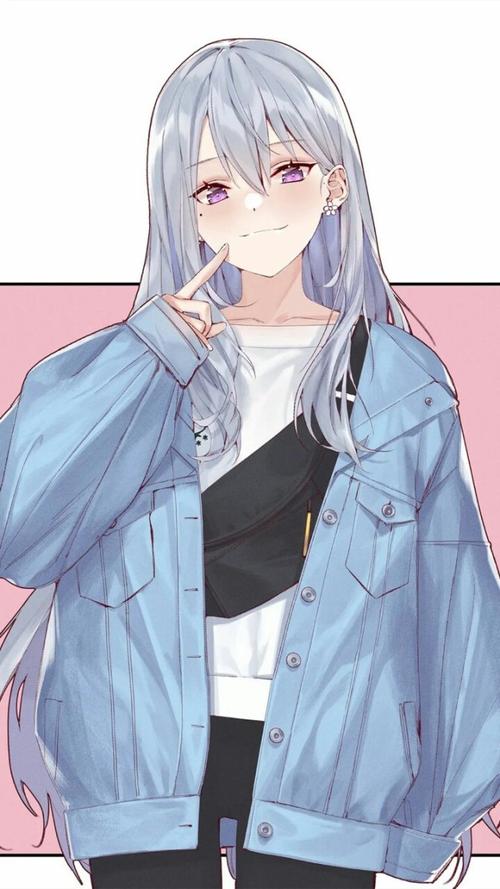 白发动漫壁纸女