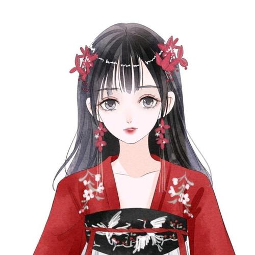 红衣古风头像,温婉动人,一笑倾城,一见难忘