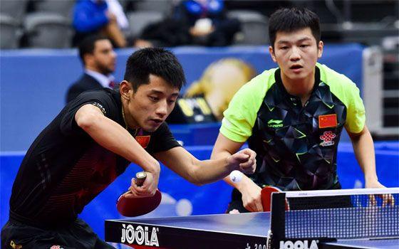 2016卡塔尔公开赛 男双 决赛 张继科樊振东vs丹羽孝希吉村真晴 完整版