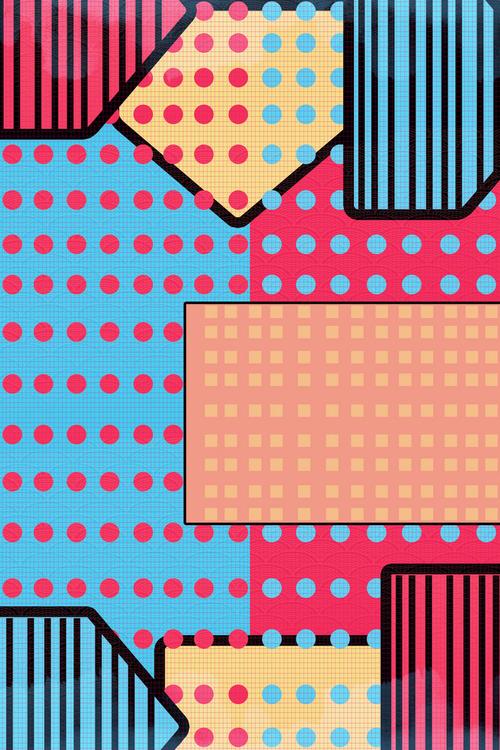 波普艺术海报背景免抠素材免费下载_觅元素51yuansu.