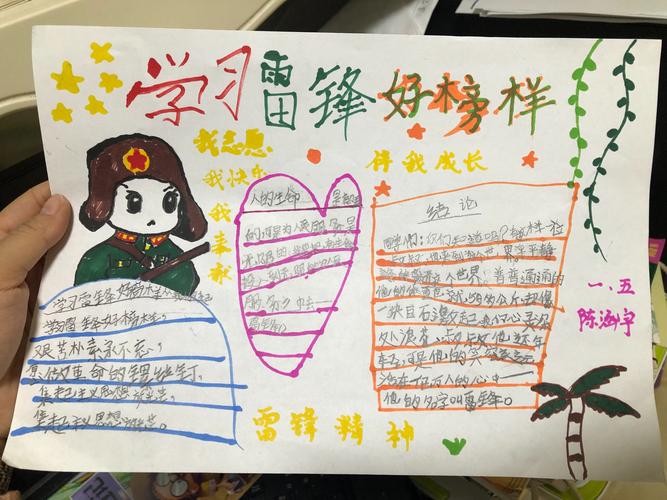 2,雷锋精神伴我行—雷锋手抄报