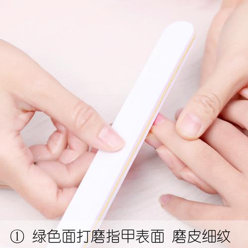 指甲双面海绵抛光打磨美甲磨砂打蜡