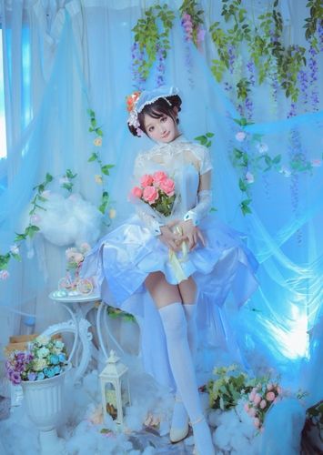 王者荣耀小乔纯白花嫁cos正片