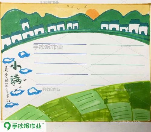 小满主题手抄报