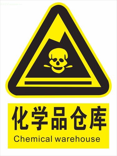 化学品仓库标志牌 危险废物危化品存储场所标识 危险品危废品贮存警告