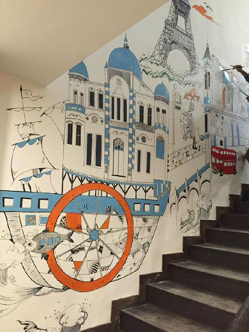 楼梯间墙绘案例