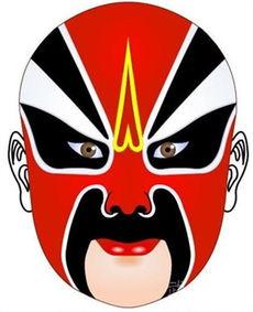 关羽脸谱-三国演义关羽是怎么样的人 关公脸谱简笔画大图第1页 京剧