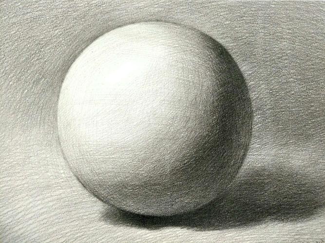学期素描学习任务 写美篇《球体》 【教学目标】认识圆球体的形体结构
