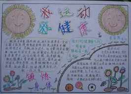 居家身体锻炼手抄报 居家安全手抄报
