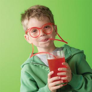 现货 快乐大本营 谢娜 张杰 搞怪搞笑眼镜吸管 drinking glasses