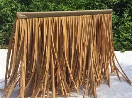 仿真茅草的分类方式有很多种,根据其使用材料主要有铝制仿真茅草