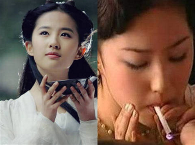 烟瘾重的4位女明星,baby人尽皆知,最后一位简直判若