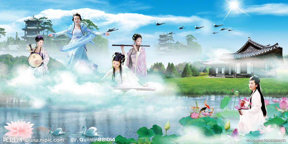 仙女合奏图片