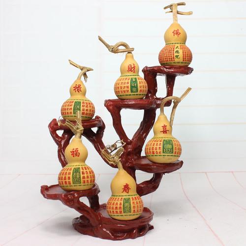 (天然葫芦)福禄寿喜财 大悲咒  b展架 (手工测量)