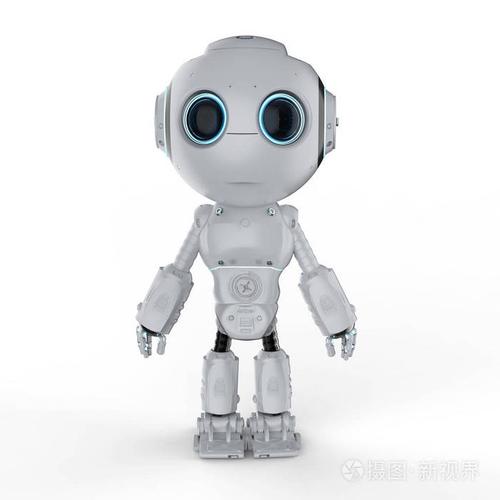 3d. 用卡通人物渲染可爱的人工智能机器人