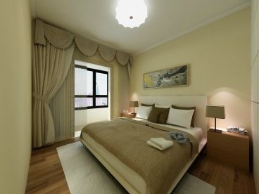 2020宜家美式三居卧室效果图