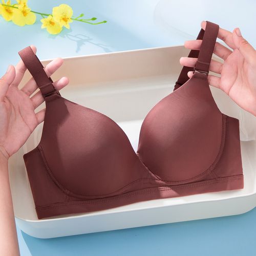 舒适柔软光滑无痕上托调整型收副乳女士无钢圈聚拢内衣文胸