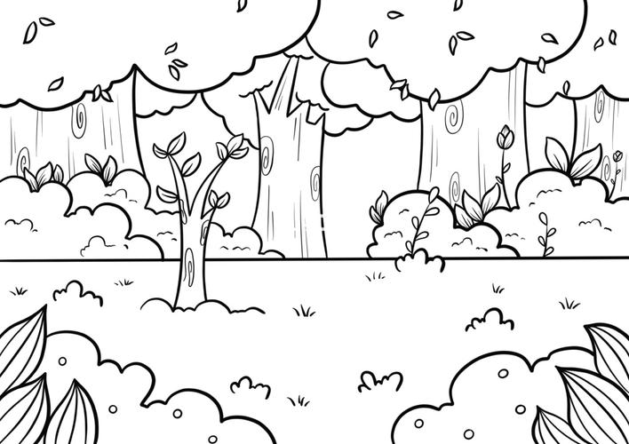 简笔画万能场景(四)_简笔画_植树节主题画_文化_绘画