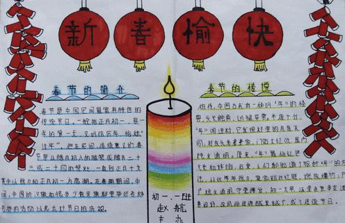 2020喜迎新春手抄报内容|2020喜迎新春手抄报内容迎新年手抄报模板6