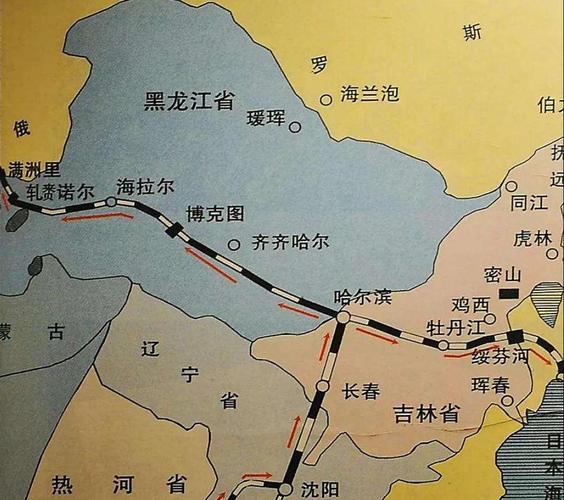 中东铁路局部图