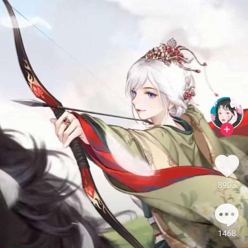 大家期待的情侣头像,她他来了,骑马射箭的女子太帅了,不得不爱.