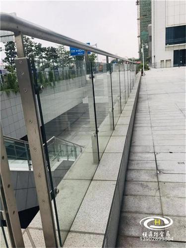 阳台护栏不锈钢立柱 304不锈钢板商场玻璃立柱 316拉丝不锈钢立柱 201