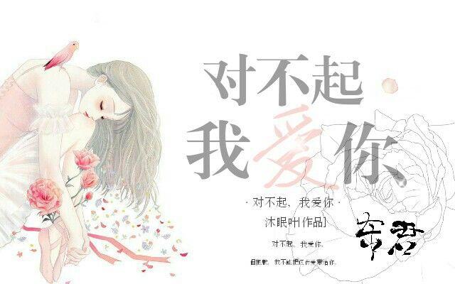 素锦封面《对不起,我爱你》东君原创,盗图必究