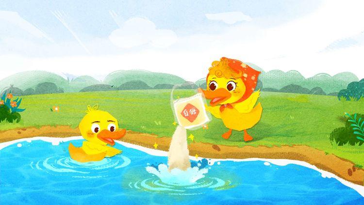 写美篇 "一只小鸭子想帮妈妈做事,妈妈让她帮忙买一袋白糖,小鸭子答应